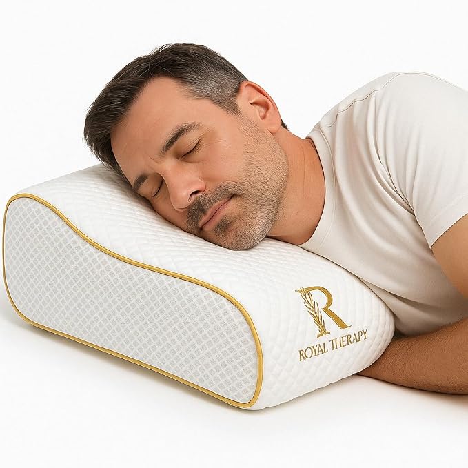 Memory Foam Pillow, Cervical Pillow, 4-Layer Queen, Contour Pillow, Side Sleeper - Image 7