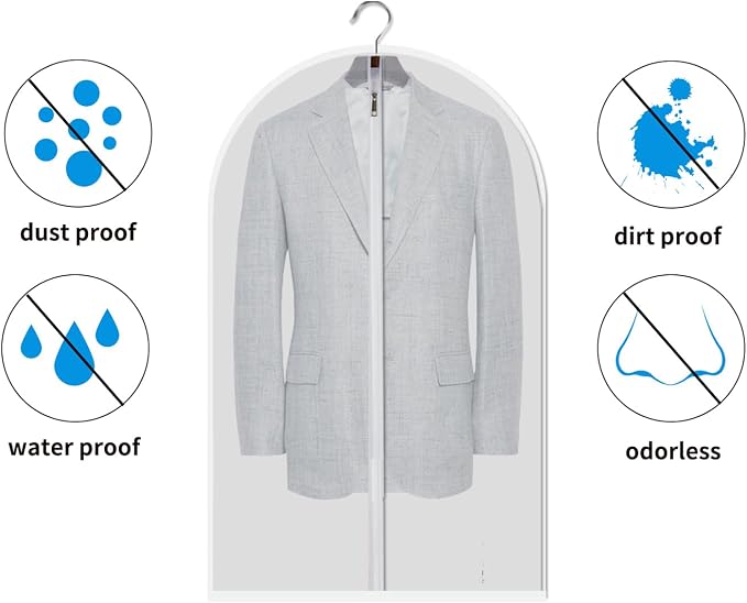 Garment Bags for Hanging Clothes, 6 Pack - Image 7