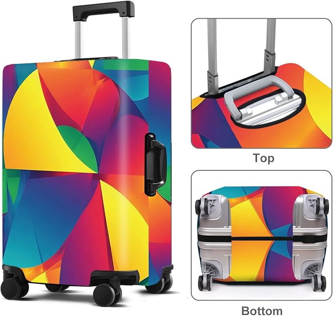 Luggage Cover Washable Suitcase Protector Anti-Scratch, Stretchable Fit - Image 2