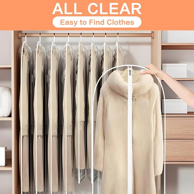 Clear Garment Bags Clothes Covers - Image 4
