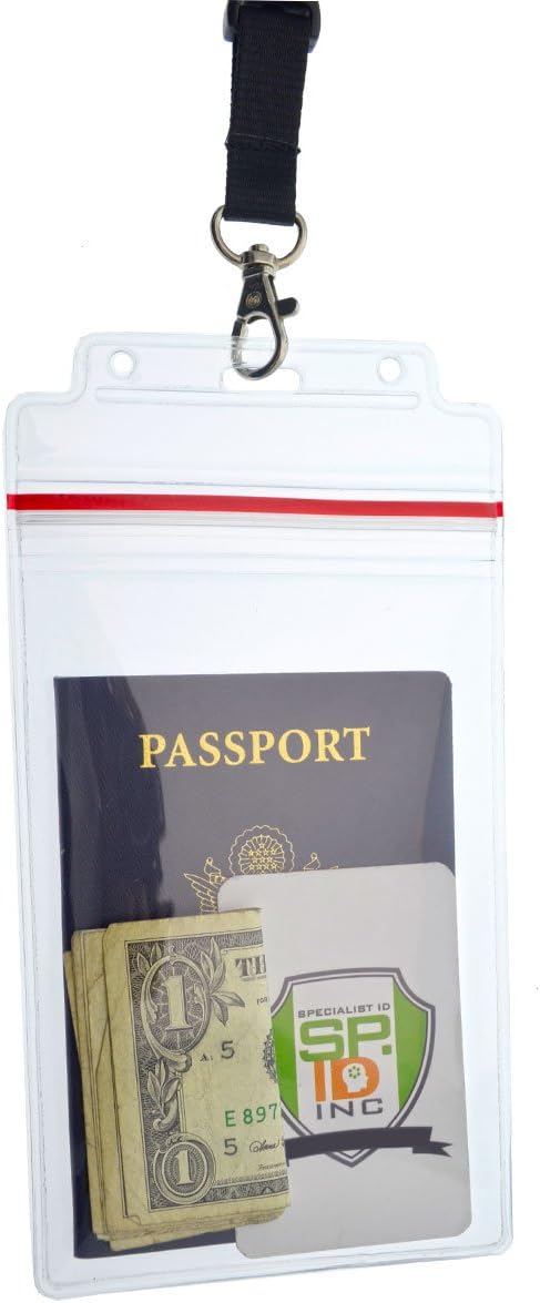 5 Pack - Passport & Vaccination Card Holder - Heavy Duty Waterproof Tear - Image 5