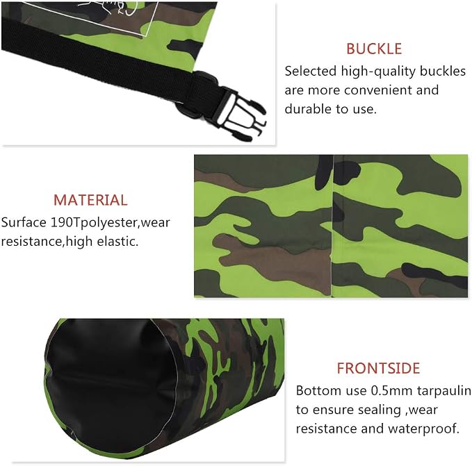 Waterproof Dry Bag 2L/5L/10L/15L/20L/30L, Roll Top Sack Keeps Gear Dry - Image 3