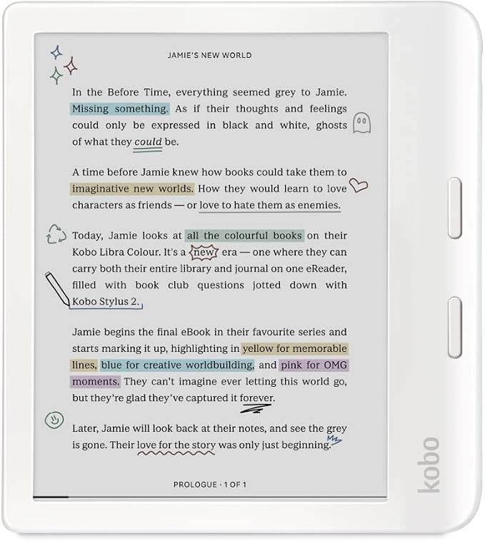 Kobo Libra Colour | eReader | 7” Glare-Free Colour E Ink Kaleido™ 3 Display | by Kobo