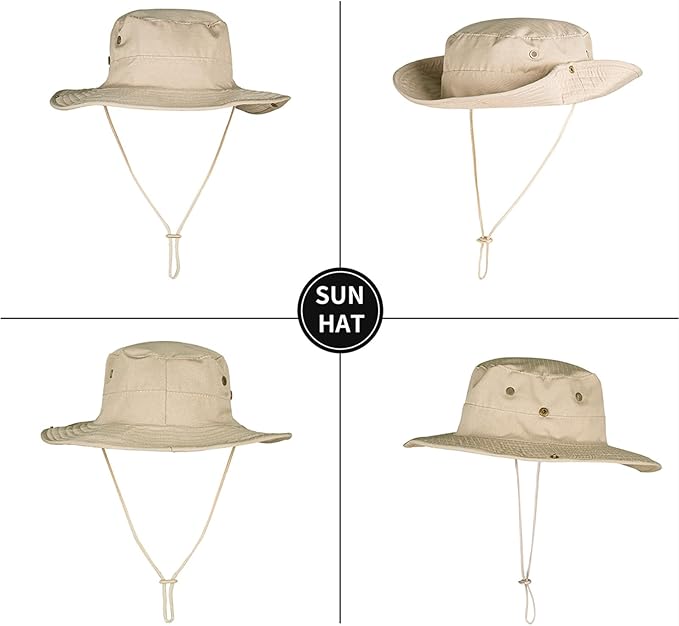 Sun Hats for Men Women Boonie Hat Foldable Fishing Hat UPF 50+ Bucket Hat for - Image 4
