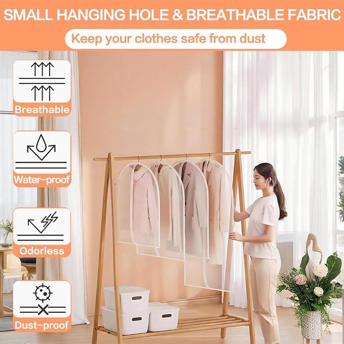Clear Garment Bags Clothes Covers - Image 6
