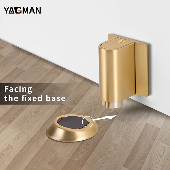 1 Pack Magnetic Door Stoppers Retractable Bottom of Door Holder No Drilling - Image 4