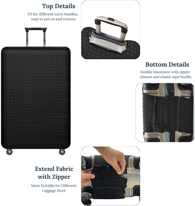 Luggage Cover, Protective Washable Suitcase Cover - Image 3