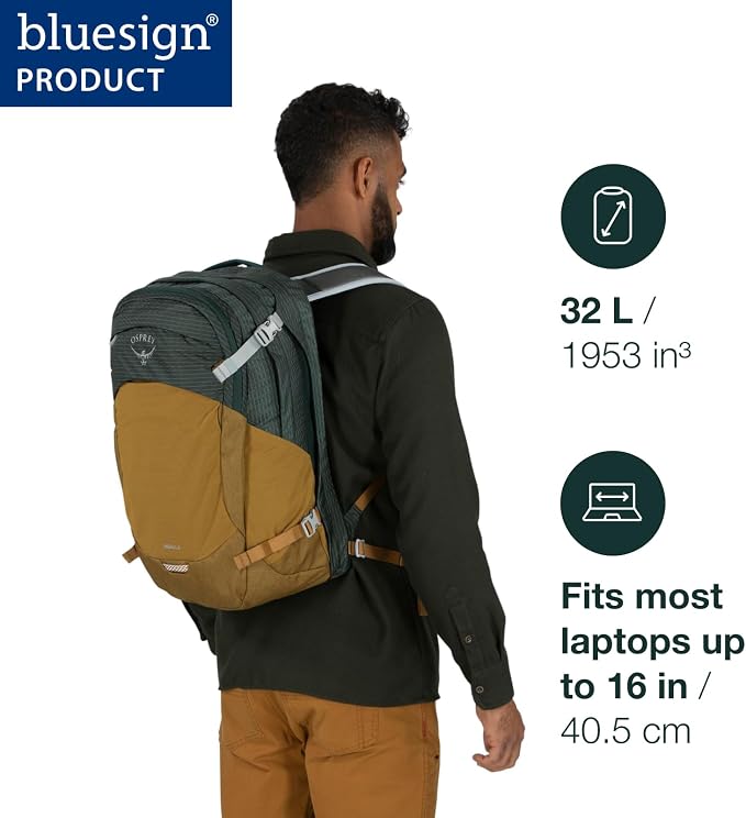 Osprey Nebula Commuter Backpack, Atlas Blue/Heather - Image 2