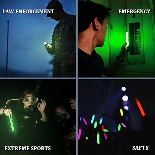 Glow Fever Emergency Safety Military Grade 6'' Lightsticks, Light Up Ultra - Image 6