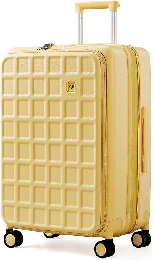 aji Expandable Top Opening 24 Inch Checked Luggage by AJIVALUESTYLISHQUALITY