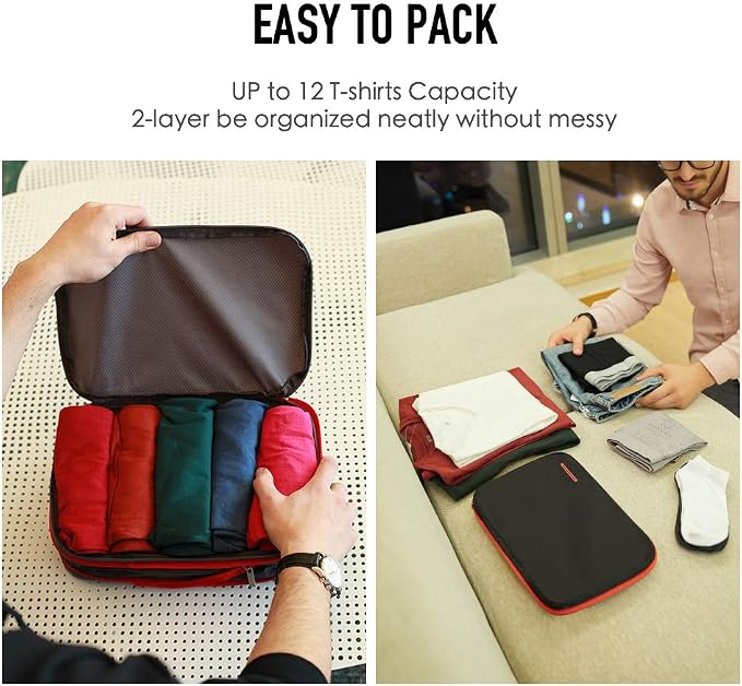 Bee Nesting Waterproof Compression Packing Cubes, Travel Packing organizers - Image 4