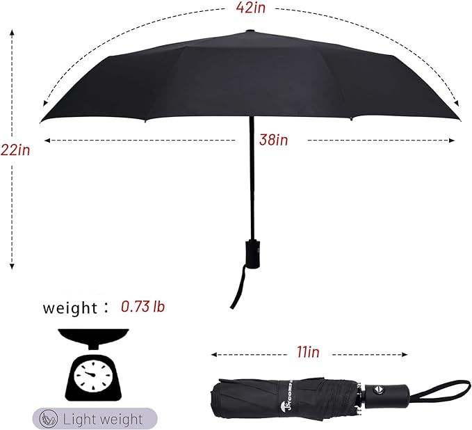 SY COMPACT Travel Umbrella Windproof Automatic Umbrellas Small Compact UV Sun - Image 4