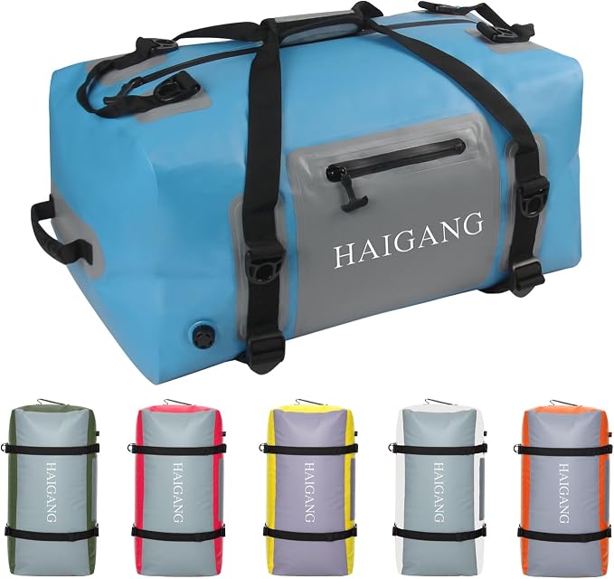 70L Waterproof Duffel Bag Travel Dry Bag, Large Capacity, Adjustable Thickened by Haigang