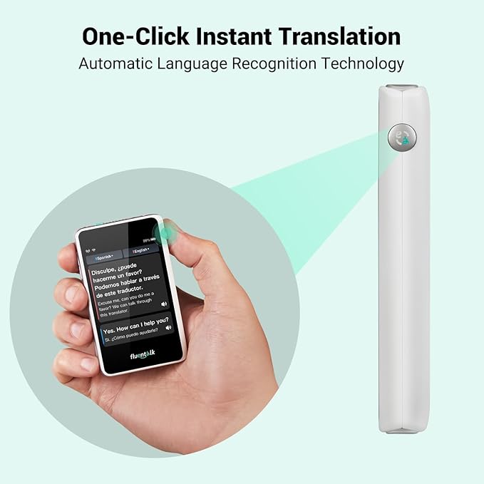 Timekettle, Fluentalk T1 Mini Translator Device No WiFi Needed, Built in 1-Year - Image 3