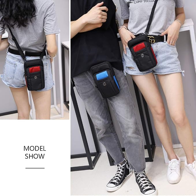 Senient Wolf Waterproof Nylon Multifunctional Phone Crossbody Bag - Image 6