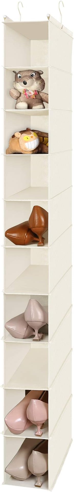 MAX Houser 10-Shelf Hanging Shoe Shelf Organizer, Hanging Shoe Storage - Image 3