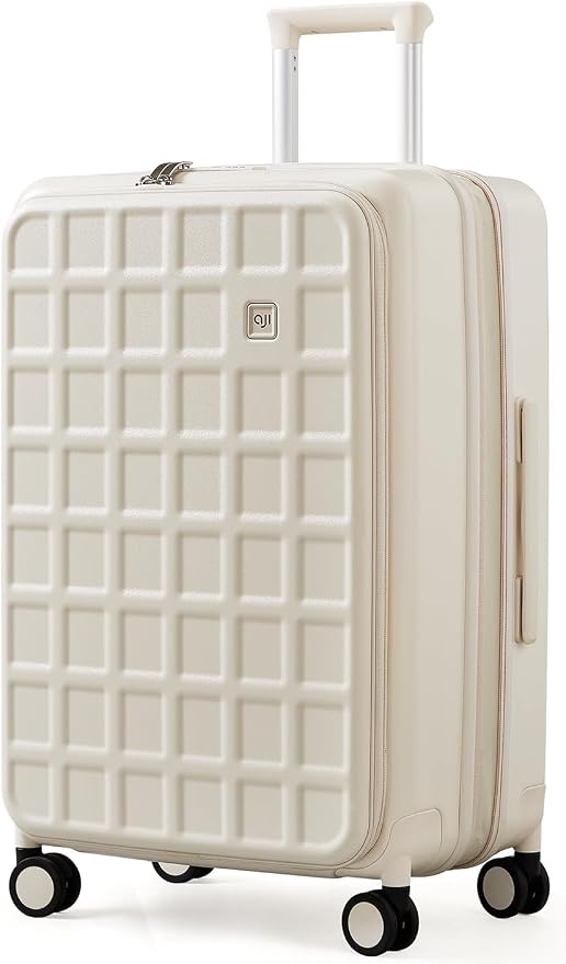 aji Expandable Top Opening 26 Inch Checked Luggage by AJIVALUESTYLISHQUALITY