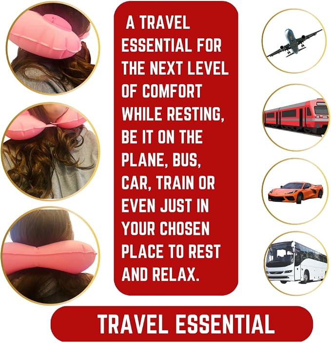 Inflatable Travel Pillows for Airplanes - Image 8
