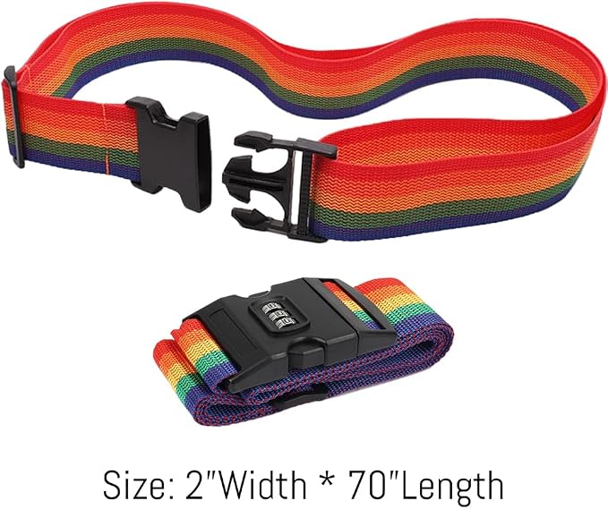 2PC Custom Embroidery Luggage Strap - Image 5