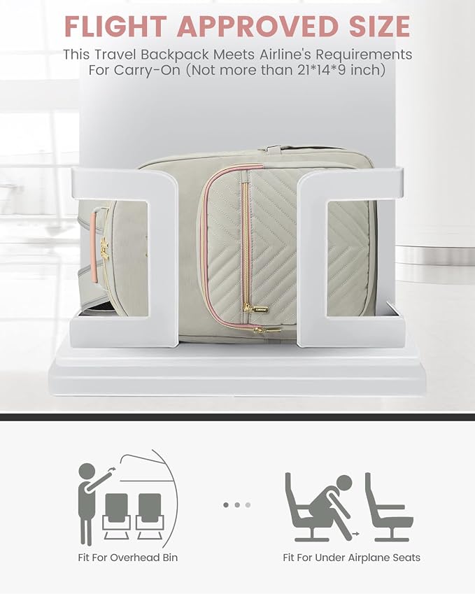 LOVEVOOK Laptop Backpack for Women, Travel Computer Work Bags - Image 8