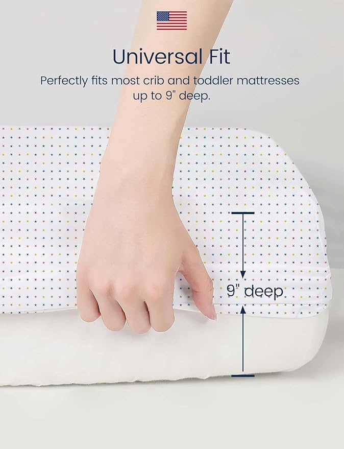 TotAha Soft Crib Sheets Girl-Hypoallergenic, Silky Comfort, Buttery Soft - Image 5