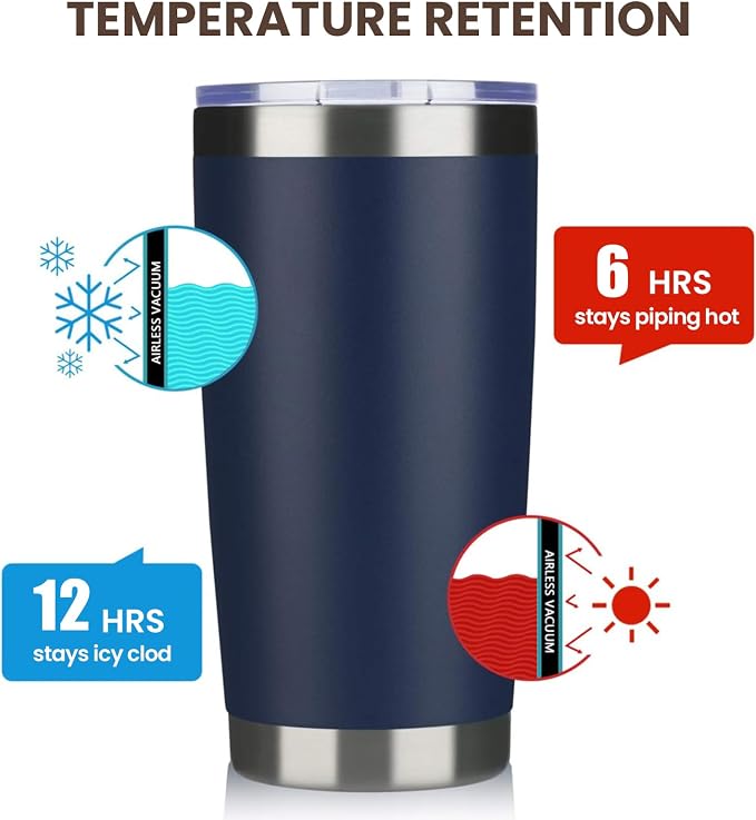 MEWAY 20oz Tumbler 12 Pack Double Wall Vacuum Insulated Travel Mug Bulk - Image 6