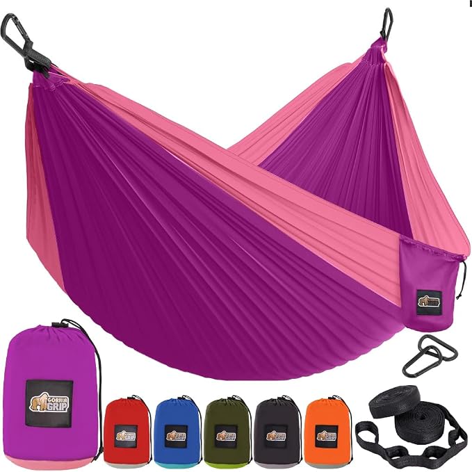 GORILLA GRIP Durable Portable Camping Hammock, Holds 400lbs by GorillaGrip