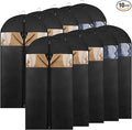 10 Pack - Moucas 43" Black Garment Bag, Mens Suit Bags by Moucas
