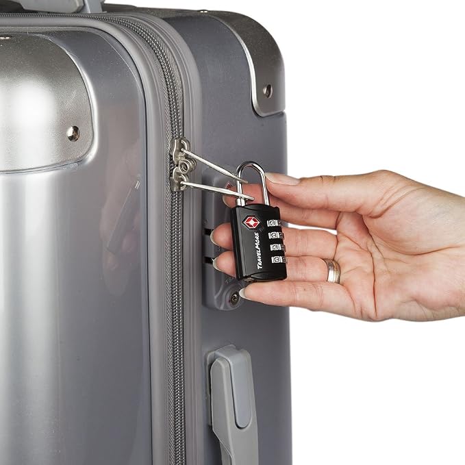 TSA Luggage Locks with 4 Digit Combination – Heavy Duty Set Your Own Padlocks - Image 6