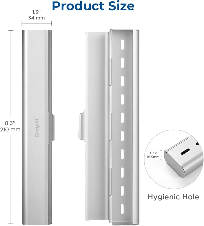 2 Pack Aluminum Toothbrush Travel Case, Portable Travel Toothbrush Holder - Image 5