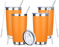 20oz Tumbler with Straw and Brush, Stainless Steel Vacuum Insulated tumbler by Unknown