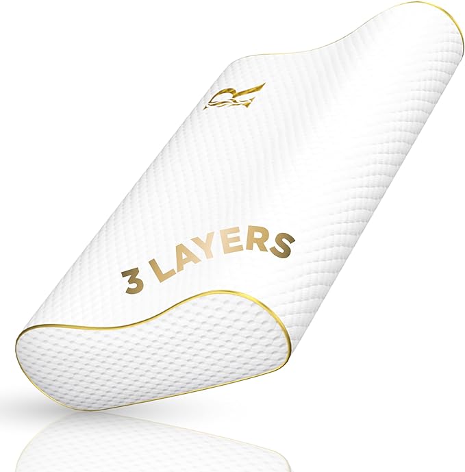 Royal Therapy King Memory Foam Pillow – Ergonomic Cervical Pillow by ROYALTHERAPY