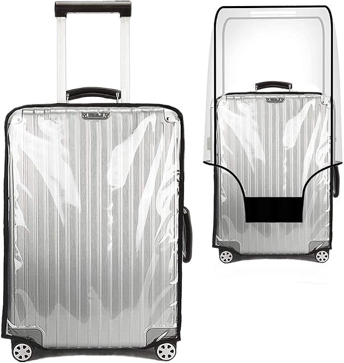 Suitcase Cover for 30" Luggage TSA Approved Clear PVC Thickened Protective by WelcomeToJZRSuitcase