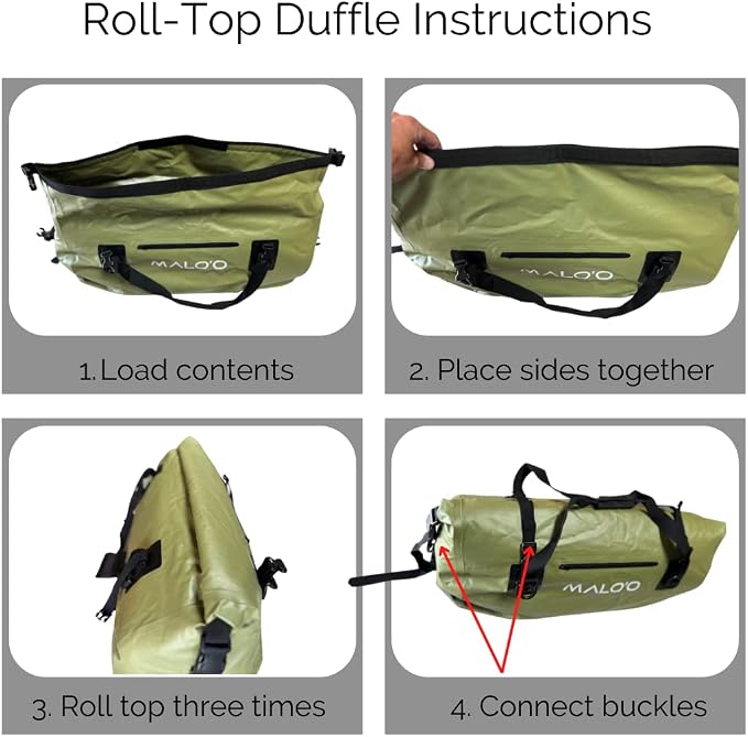 Malo'o Waterproof Roll-Top Duffel - 100L - Keep Gear Dry - Image 9