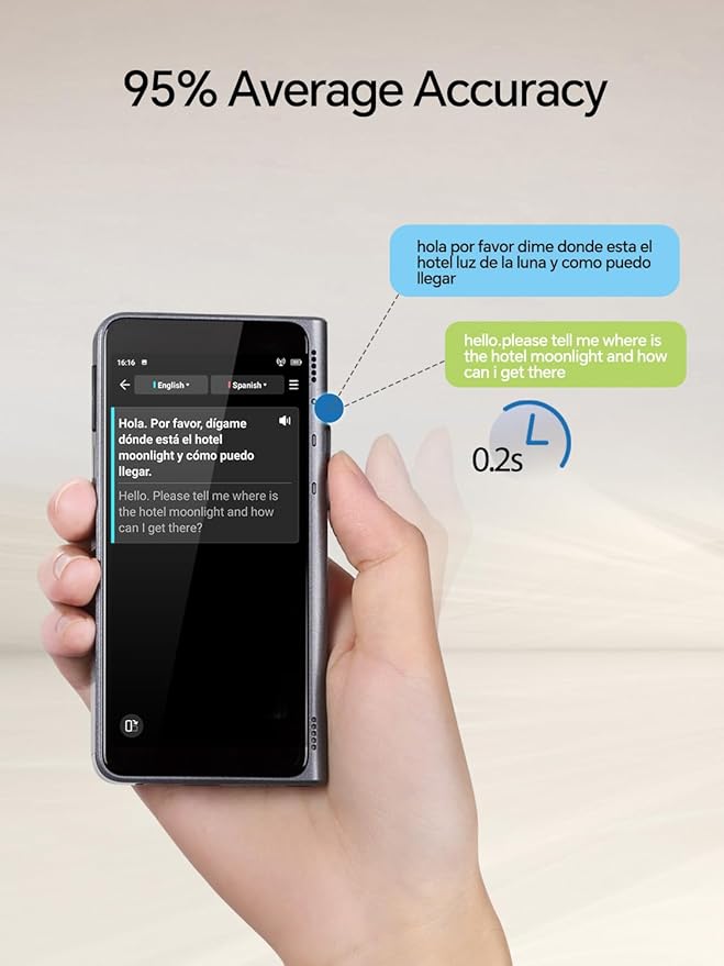 Timekettle Fluentalk New T1 Translator Device Supports 40 Languages, 31+ - Image 4