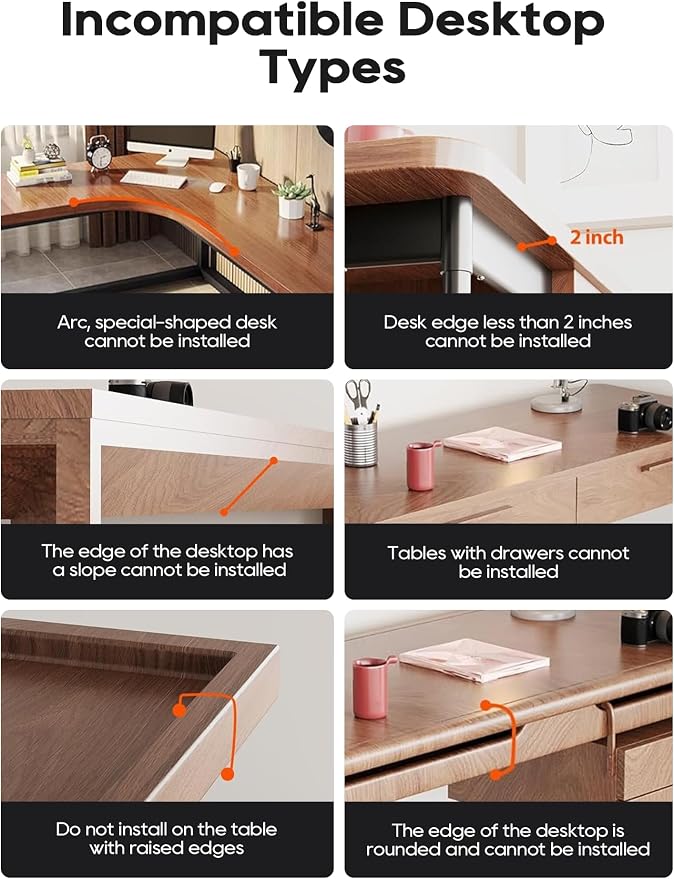 Desk Side Laptop Holder, Desk Side Storage, No Drill Side Desk Organizer - Image 8