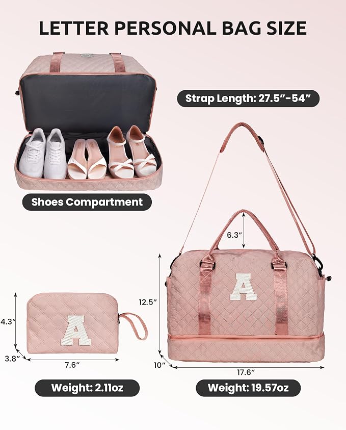Gifts for Daughter-Girls Initial Duffle Bag - Image 2