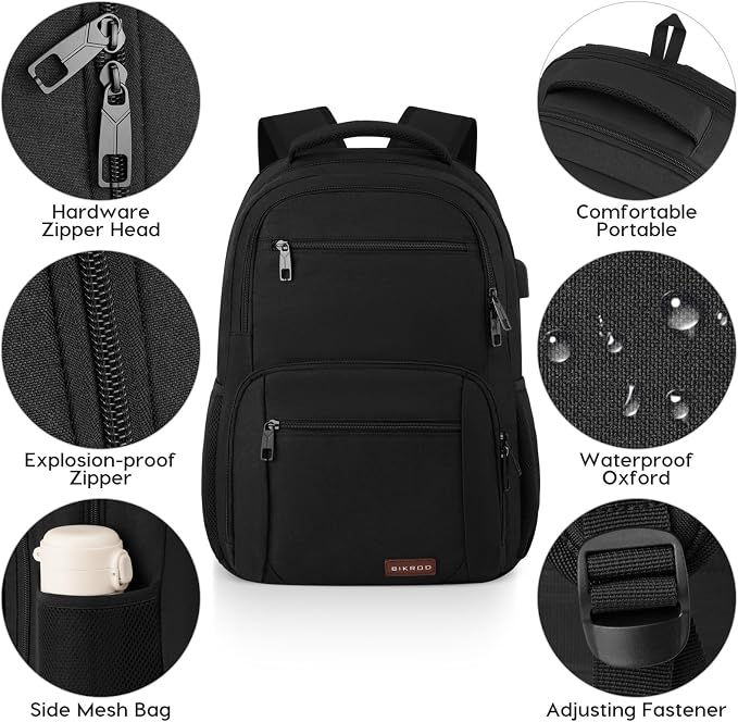 Backpack for Men and Women, School Backpacks for Teen Boys Water Resistant TSA - Image 4