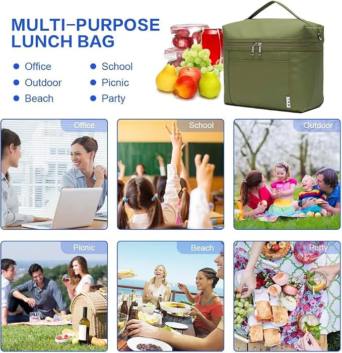 NOL Natural Organic Lifestyle Insulated Lunch Bags - Image 7
