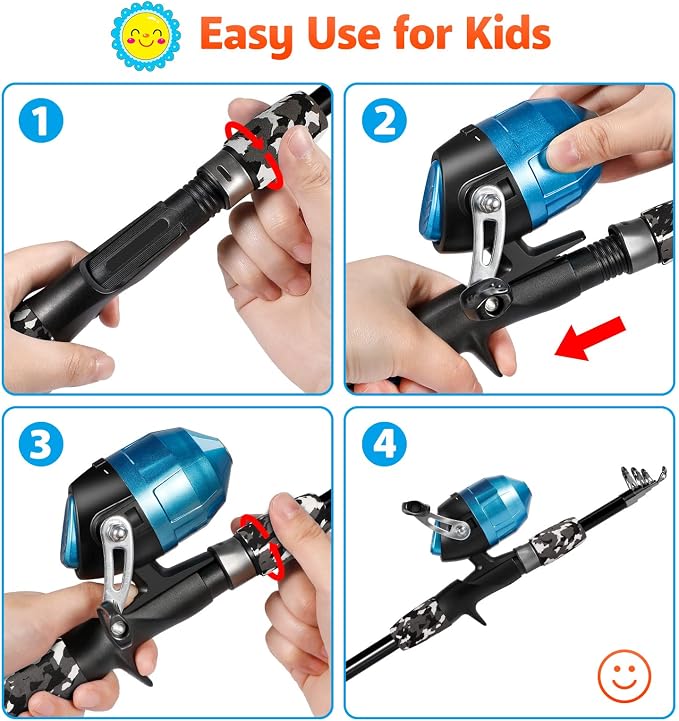 PLUSINNO Kids Fishing Pole - Image 4