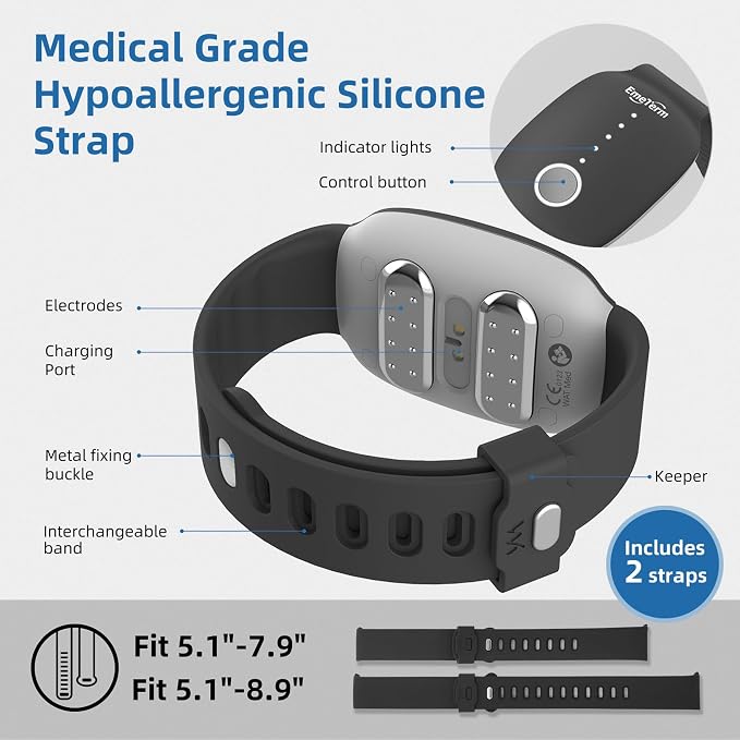EmeTerm Fashion FDA-Cleared Relieve Nausea Electrode Stimulator Morning - Image 6