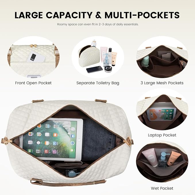 LOVEVOOK Travel Duffle Bag, Weekender Bags - Image 3