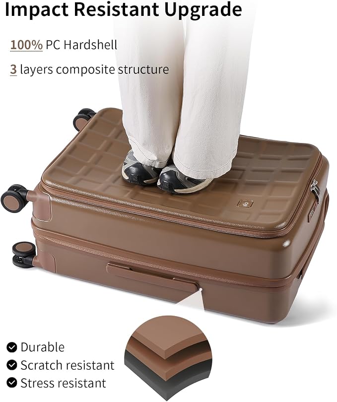 aji Expandable Top Opening Luggage Sets 2 Piece - Image 6