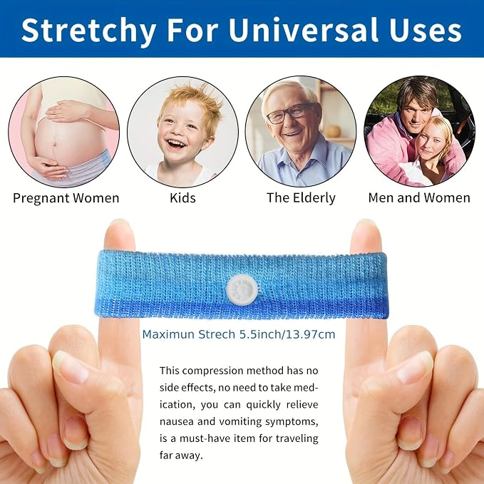 Motion Sickness Bands/Acupressure Nausea Wristband - Image 6