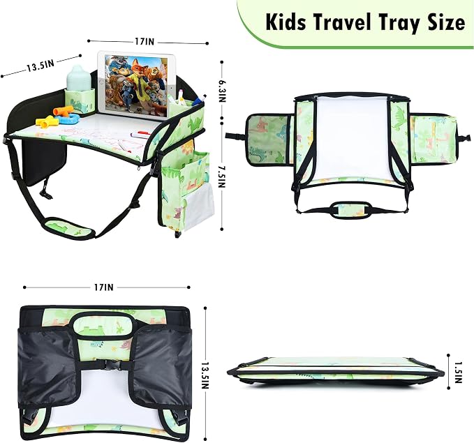 2PCS Kids Travel Tray, Car Seat Tray - Image 10