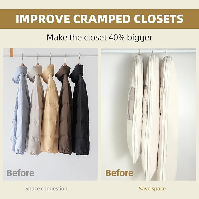 2 Packs Space Saving Garment Bag - Image 5