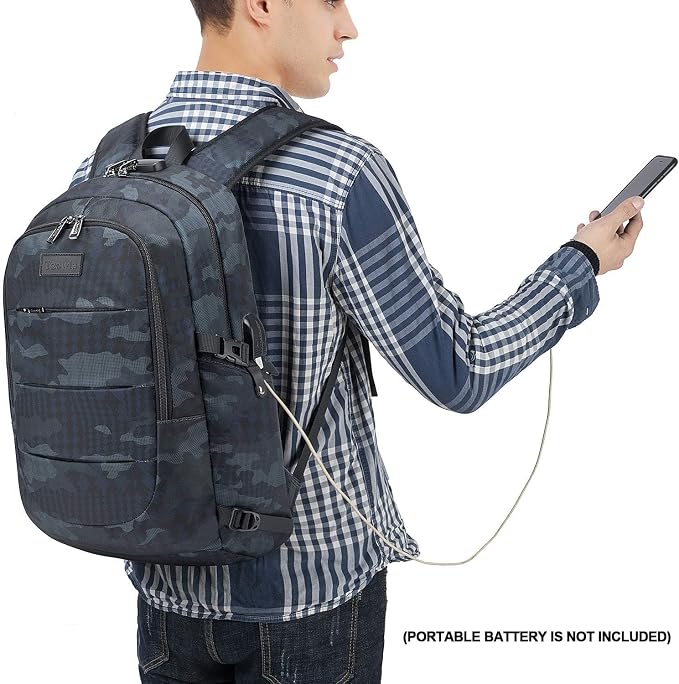 Tzowla Business Laptop Backpack Water Resistant Anti-Theft Backpack - Image 5
