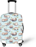 Otter Print Suitcase Cover Fit 18-21 Inch Travel Luggage Covers by Dremagia