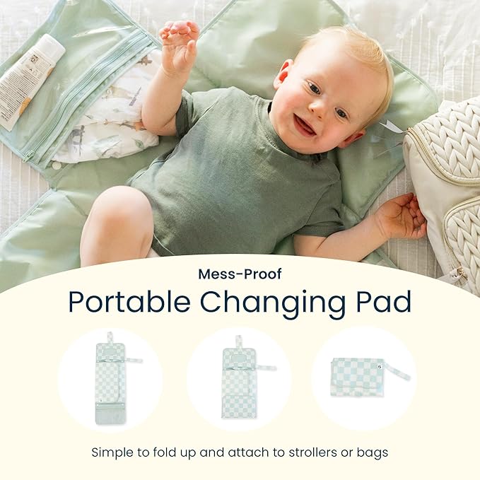 Tiny Twinkle Portable Diaper Changing Pad-Foldable Waterproof Changing - Image 7