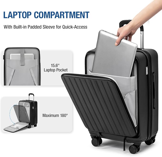 KYME Luggage Sets, 100% PC Suitcase - Image 2